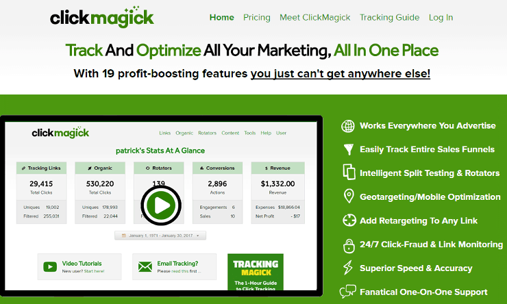 ClickMagick Best Ad tracking tools